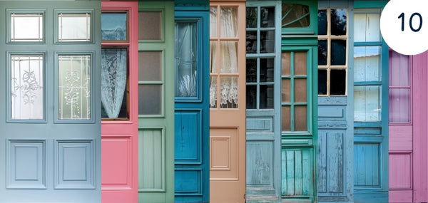 Pack de 10 portes "Village"