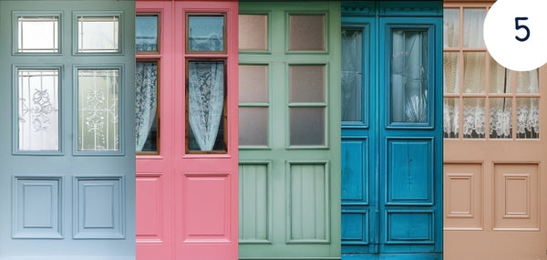 Pack de 5 portes "Village"